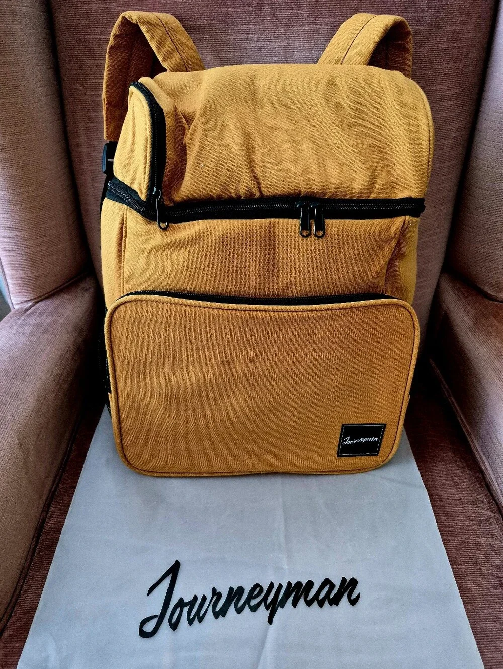NWOT Journeyman Mustard Canvas Cooler Backpack